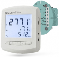 Измеритель-регулятор качества воздуха EClerk-Eco-RHTC-0-0-R